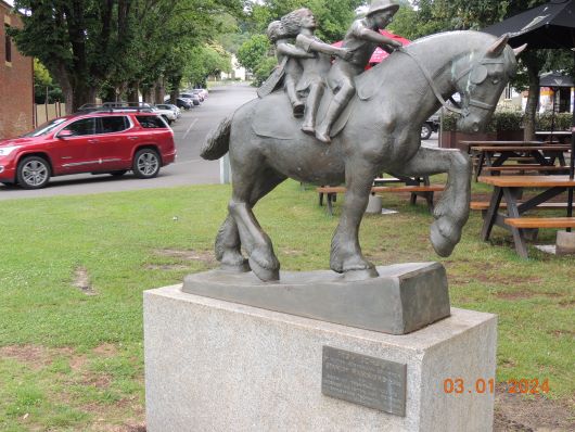 Kids on Horse to School